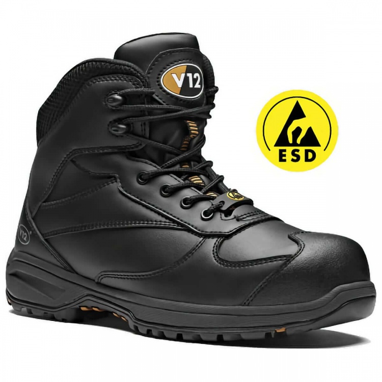 V12 Footwear V1920 Octane IGS Metal Free Safety S3 HI HRO ESD SRC Vegan Hiker Boots